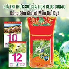 giá trị thực sự của lịch bloc 30x40