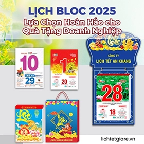 lịch bloc 2025 lựa chọn hoàn hảo cho doanh nghiệp