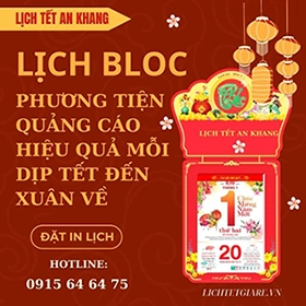 lịch bloc phương tiện quản cáo mỗi dịp tết đến xuân về