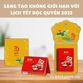 sáng tạo không giới hạn với lịch độc quyền 2025