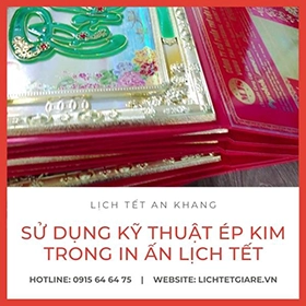 Sử Dụng Kỹ Thuật Ép Kim Trong In Ấn Lịch Tết - Đột Phá Trong Ngành In Ấn