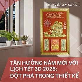 Lịch tết bloc kèm thiết kế 3D
