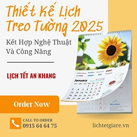 Thiết Kế Lịch Treo Tường 2025: Kết Hợp Nghệ Thuật Và Công. Năng