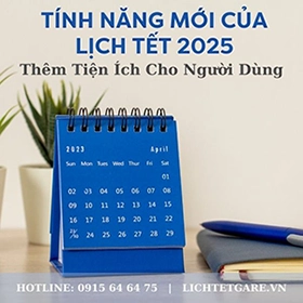 Tính năng của lịch độc quyền 2025
