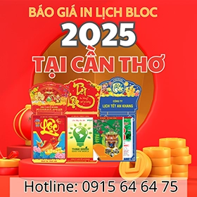 Báo giá đặc biệt in lịch bloc 2025 tại Cần Thơ - Chất lượng và giá tốt