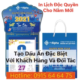 In Lịch Độc Quyền Cho Năm Mới Tạo Dấu Ấn Đặc Biệt Với Khách Hàng Và Đối Tác