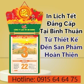 In Lịch Tết Đẳng Cấp Tại Bình Thuận - Từ Thiết Kế Đến Sản Phẩm Hoàn Thiện
