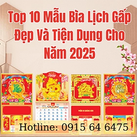 Top 10 Mẫu Bìa Lịch Gấp Đẹp Và Tiện Dụng Cho Năm 2025
