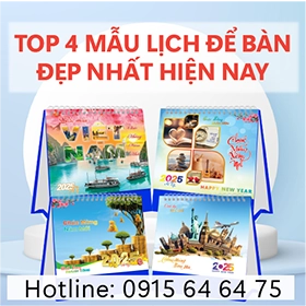 Top 4 Mẫu lịch để bàn đẹp nhất năm nay