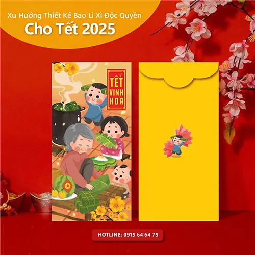 Xu Hướng Thiết Kế Bao Lì Xì Độc Quyền Cho Tết 2025