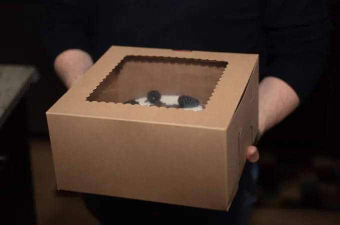 Hộp Giấy Kraft Đựng Bánh Kem