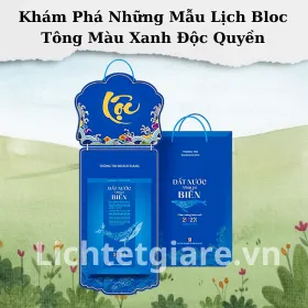 Khám Phá Những Mẫu Lịch Bloc Tông Màu Xanh Độc Quyền