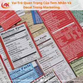 Vai Trò Quan Trọng Của Tem Nhãn Và Decal Trong Marketing