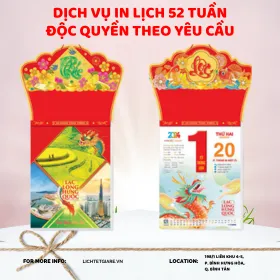 Dịch Vụ In Lịch 52 Tuần Độc Quyền Theo Yêu Cầu