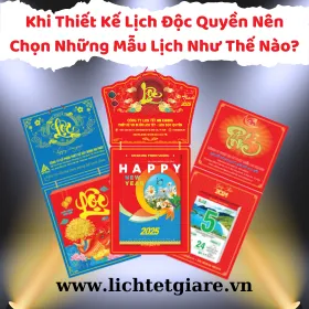 Khi Thiết Kế Lịch Độc Quyền Nên Chọn Những Mẫu Lịch Như Thế Nào?