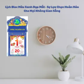 Lịch Bloc Màu Xanh Đẹp Mắt - Sự Lựa Chọn Hoàn Hảo Cho Mọi Không Gian