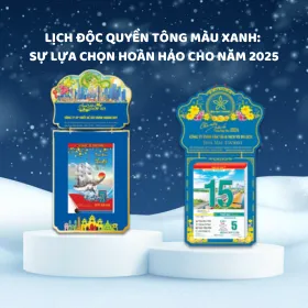 Lịch Độc Quyền Tông Màu Xanh: Sự Lựa chọn Hoàn Hảo Cho Năm 2025