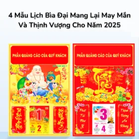 4 Mẫu Lịch Bìa Đại Mang Lại May Mắn Và Thịnh Vượng Cho Năm 2025
