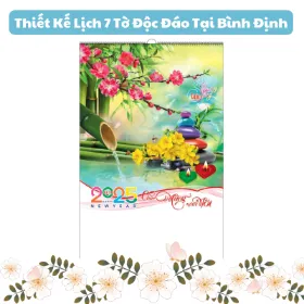 Thiết kế lịch 7 tờ độc đáo tại bình định