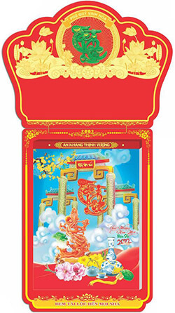 Mẫu Lịch Bloc 25x35cm