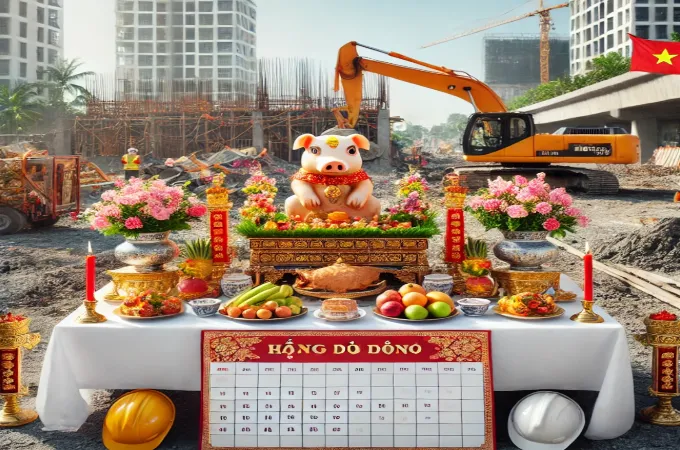 chọn ngày khởi công xây dựng