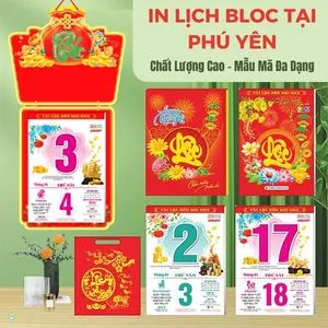 Dịch Vụ In Lịch Bloc Tại Phú Yên – Giải Pháp Quà Tặng Tết Ý Nghĩa