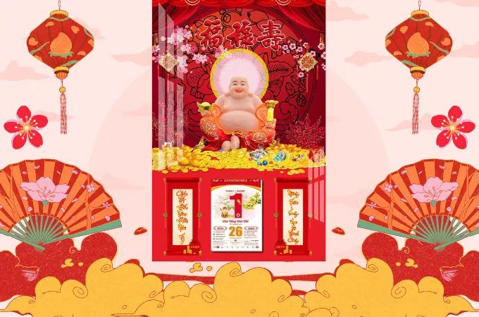 mẫu lịch gỗ treo tường laminate đẹp 2026