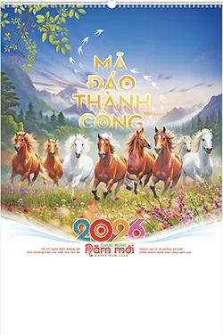 Mua Lịch Treo Tường 7 Tờ Mã Đáo Thành Công Ở Đâu Đẹp, Giá Tốt Nhất?