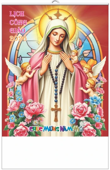 lịch 7 tờ đức mẹ