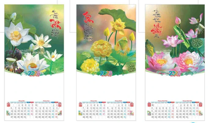 Lịch Sen Mang Nét Đẹp Văn Hóa Việt Nam