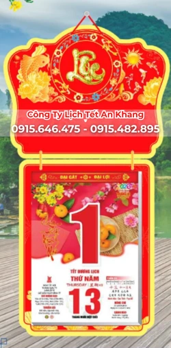 Mua Lịch Tết Phong Thủy 2026 – Mẫu Đẹp, Giá Tốt, Giao Hàng Toàn Quốc