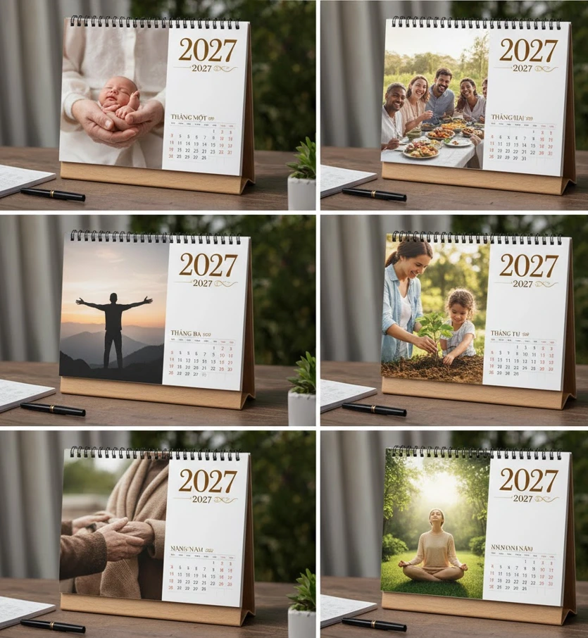 lịch bàn chủ đề ý nghĩa cuộc sống