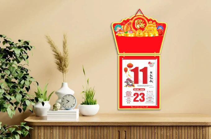 In Lịch Bloc 30x40 Năm 2027 Mẫu Thuận Buồm Xuôi Gió