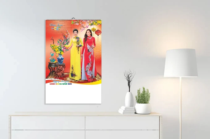 in lịch treo tường 7 tờ 2027 độc quyền