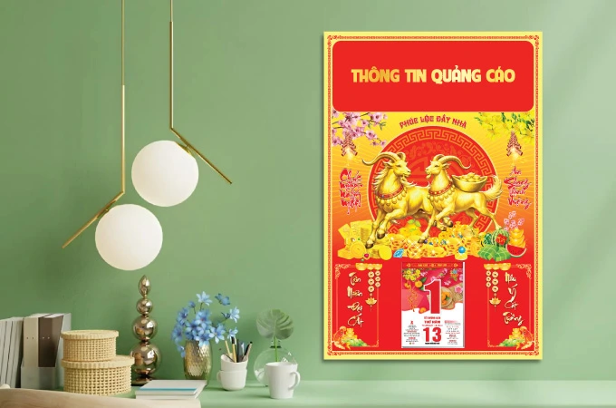 In lịch treo tường Metalize 2027 đẹp